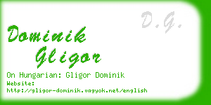 dominik gligor business card